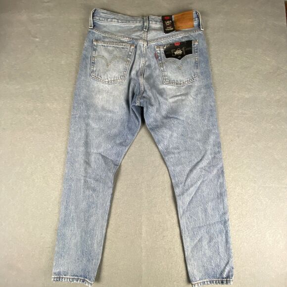 NWT Levis 501 Jeans Womens 28x28 Skinny Light Wash Slimming Button Fly High Rise - Picture 7 of 8